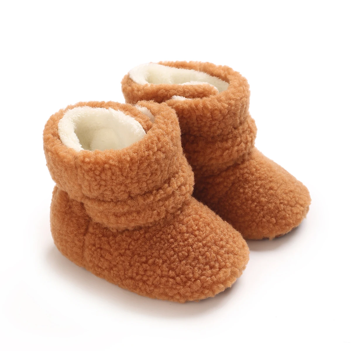 Winter Newborn Baby Cotton Booties Non-Slip Sole Toddler Boys Girls First Walkers Infant Warm Snow Boots 0-18Months ﻿