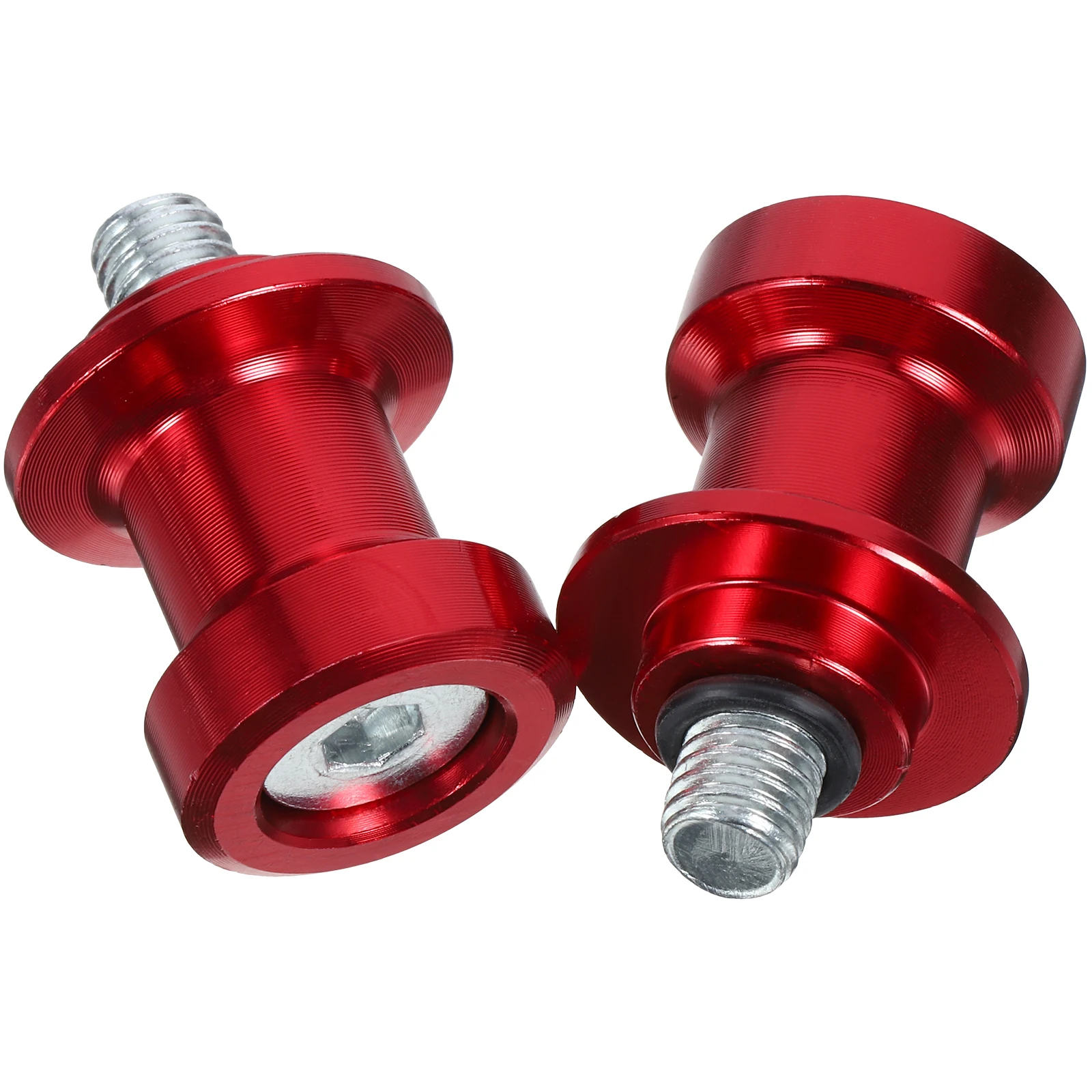 

2pcs Motorcycle Lifting Nails 8mm Red Black Swing Arm Stand Screws Frame Mount Fastener Spools Slider Dirt