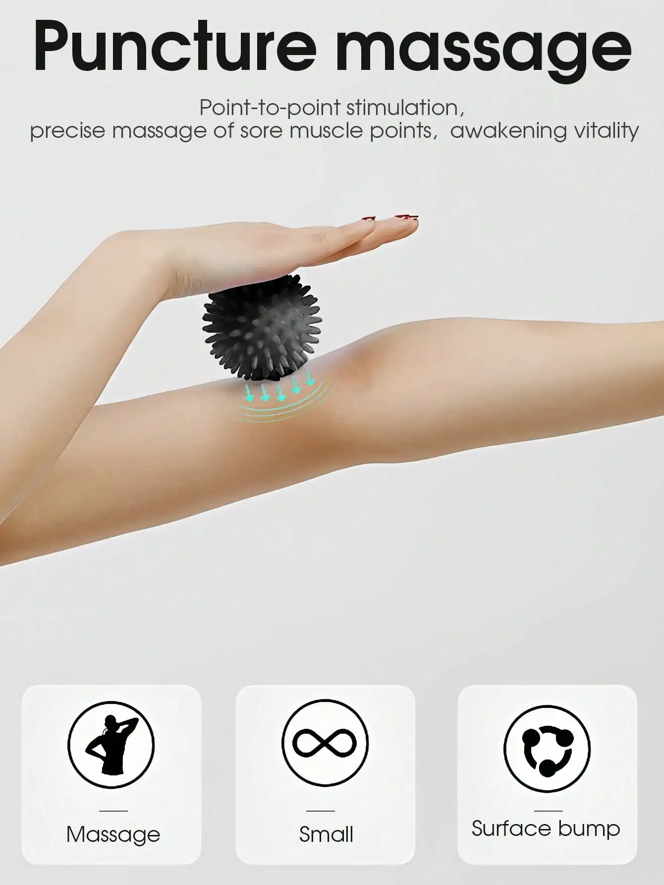 1 قطعة مرونة عالية ، كثافة عالية ، كرة يوجا للتدليك متعددة المواضع ، استرخاء اللفافة العميقة ، تخفيف توتر العضلات وآلام #4