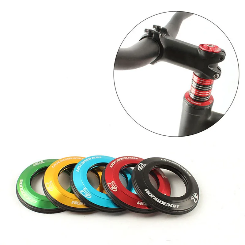 

1pcs Mountain Bike Aluminum Alloy Bicycle Headset Cap Top Cover Multi-color Available Cycling Headset Cap Practical Accessories