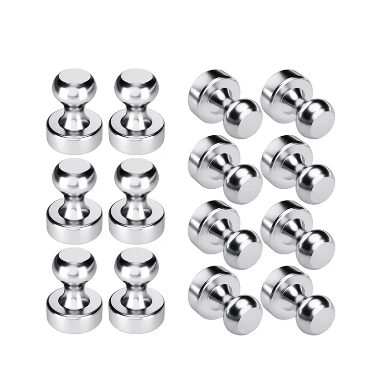 

10 Pcs Refrigerator Magnet Magnete Metal Pins Neodymium Magnet Pins Magnetic Thumb Tacks Sucker for Whiteboard Fridge Kitchen