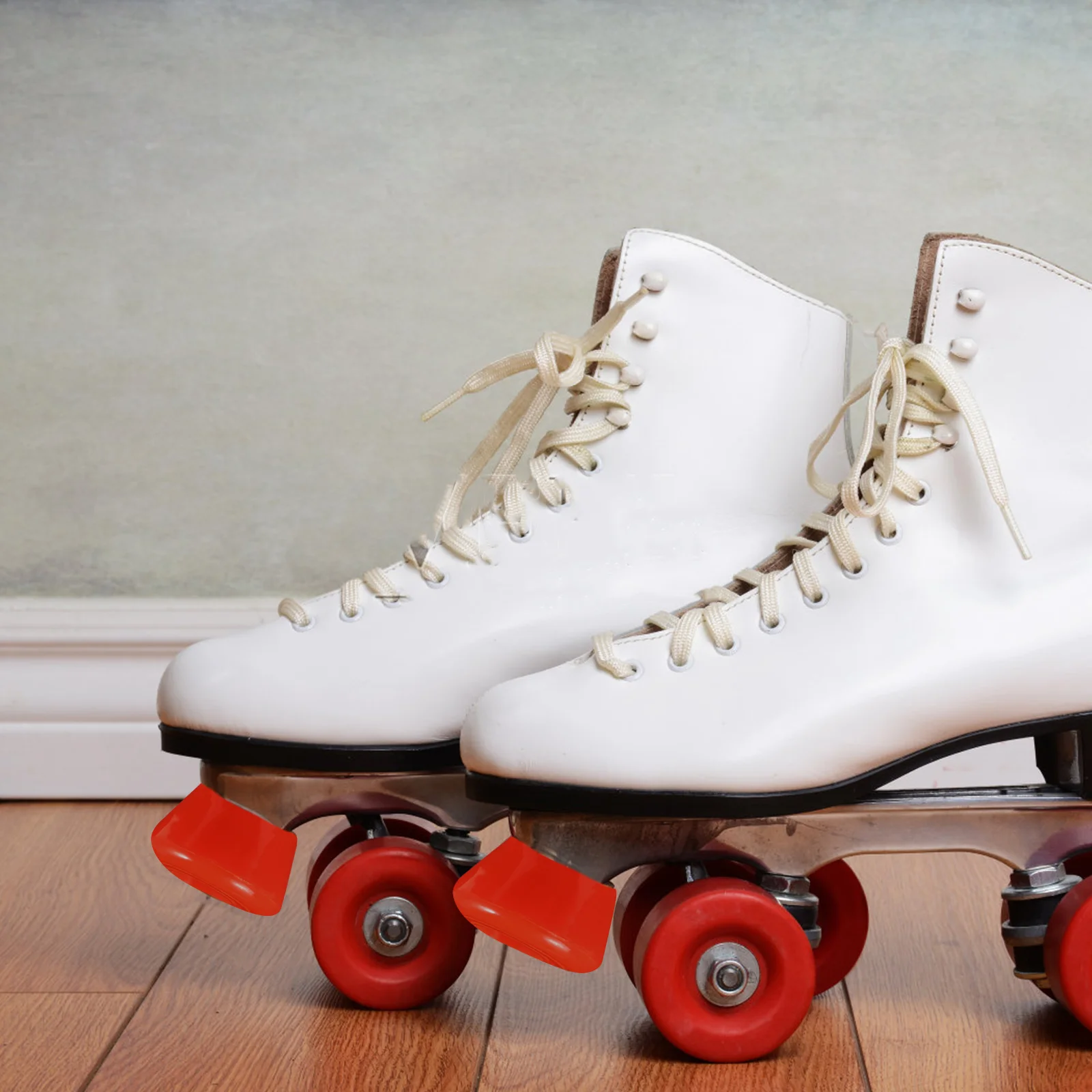 4 ชิ้น Roller Skate เบรควัสดุ PU บล็อกอุปกรณ์เสริมเสถียรภาพเบรครองเท้า Quick Release การติดตั้ง Non Sole