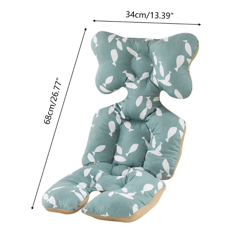 Seggiolino auto per supporto per testa cuscino per carrozzina per passeggino passeggino fodera per auto per seggiolino inserto passeggino cotone fo