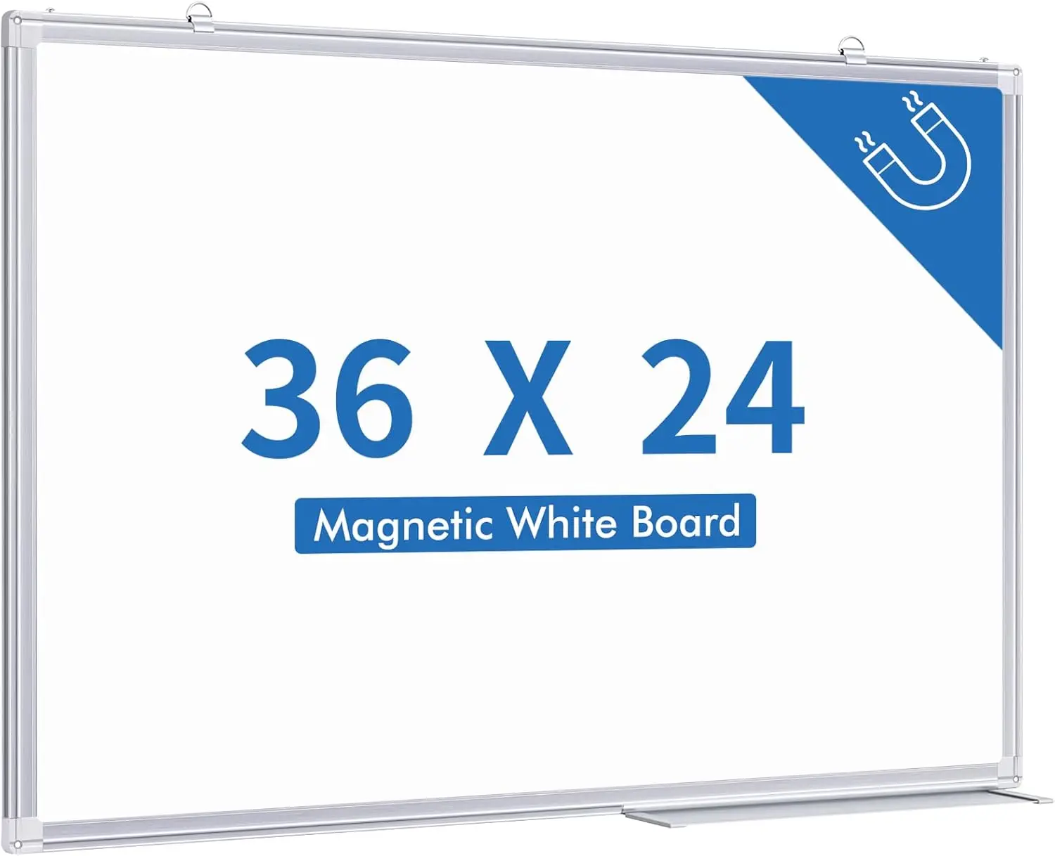 

Magnetic Dry Erase Board 36x24 Inches, Aluminum Frame Whiteboard for Wall, Office Home School Writing Board
