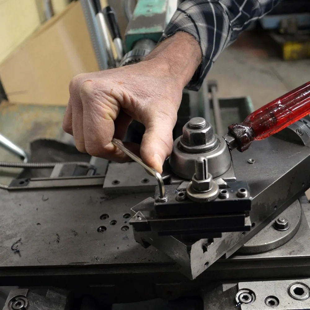 Juego de llaves en L profesionales con extremo esférico y acabado anticorrosión para espacios apretados