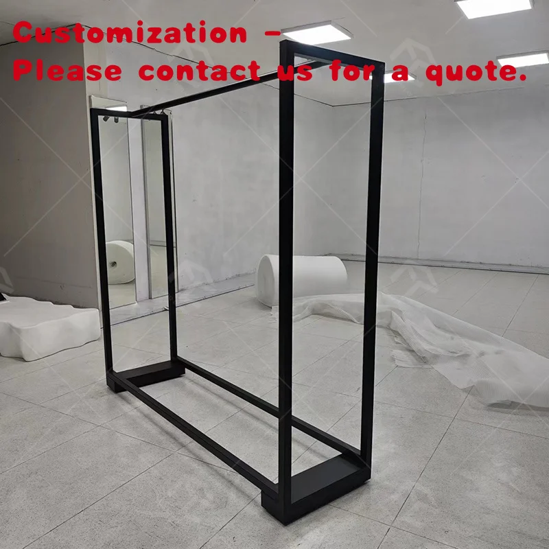 

custom.Clothing Store Metal Clothing Garment Rack/ Movable Clothes Hanger Display Rack
