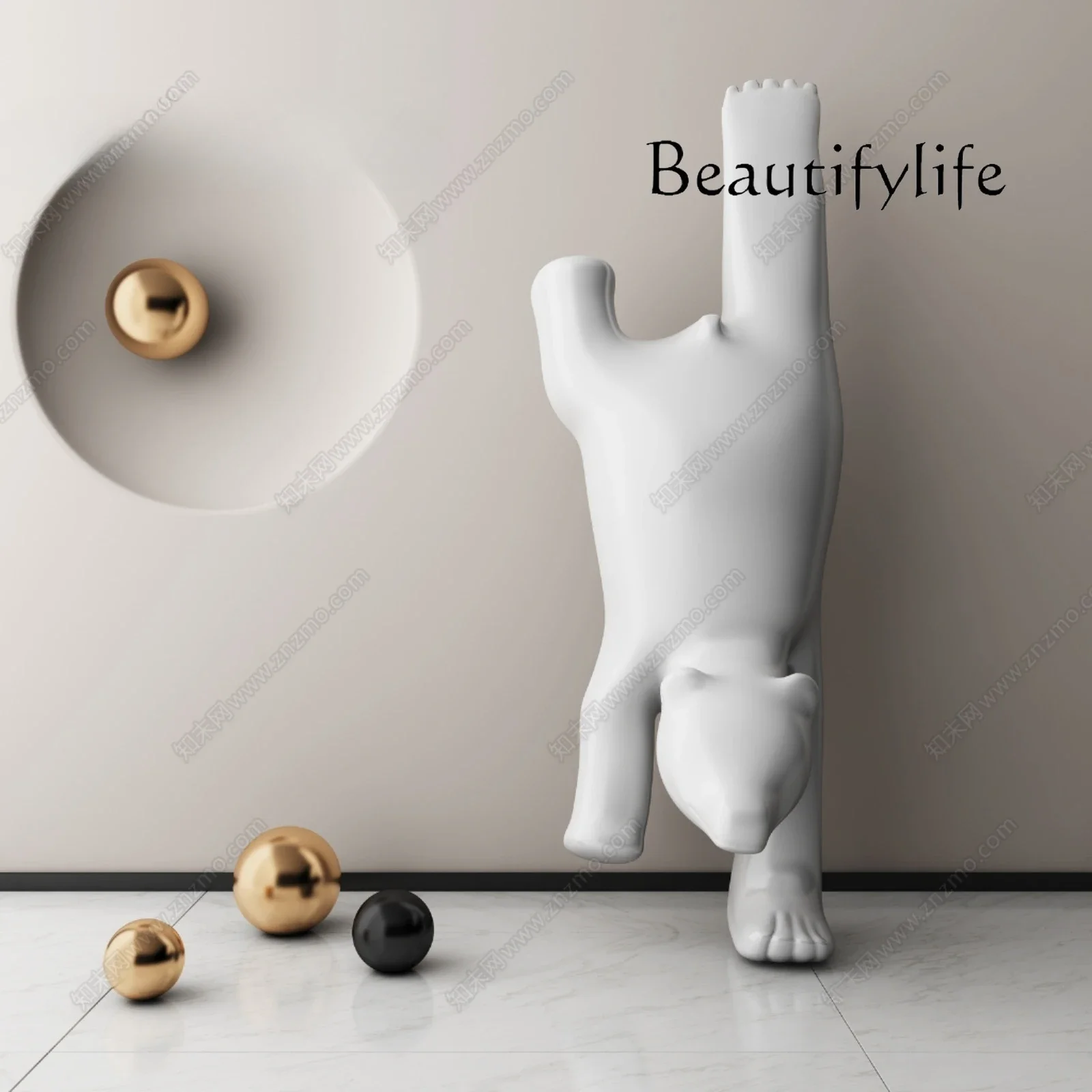 

A Sculpture lobby entrance floor ornament modern light luxury artwork abstract sculpture creative installation