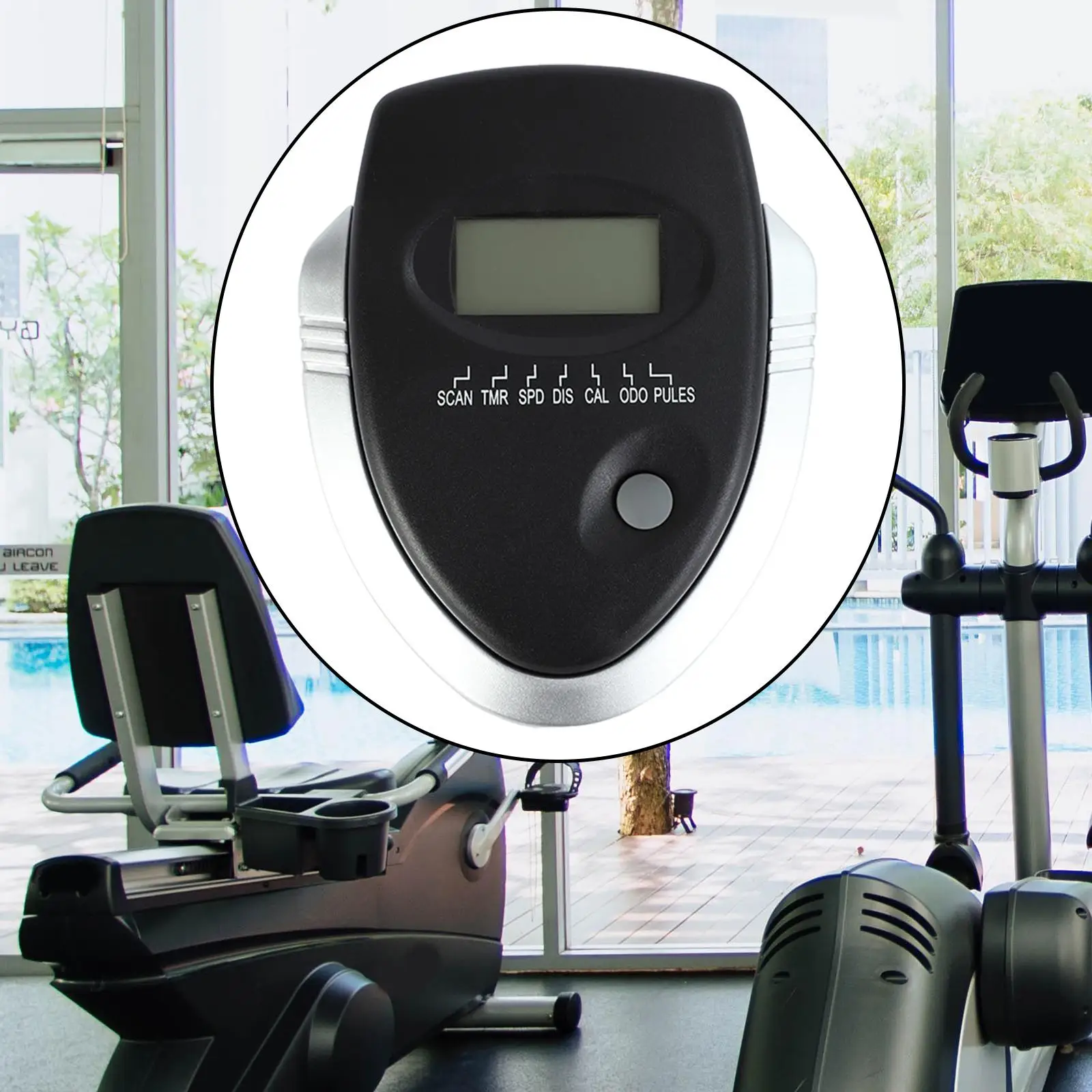 LCD Monitor Speedometer Replacement for Exercise Stepper Bike Computer with Distance Speed and Time Display