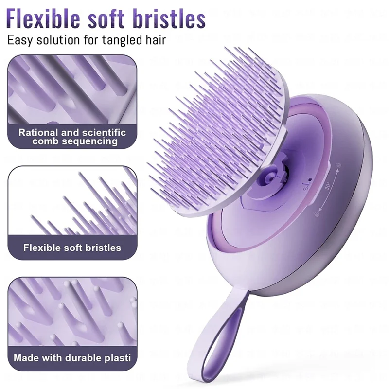 

AAAU-Scalp Massager Hair Growth Devices Electric Hair Brush For Stimulate Hair Follicles - Rechargeable Heads Vibrating