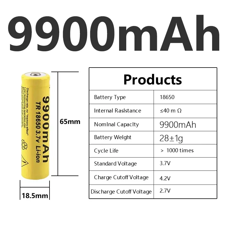 2024 100% Original for 18650 Original Rechargeable battery INR18650 NCR18650B 9900mah with PCB 3.7V For Flashlight batteries