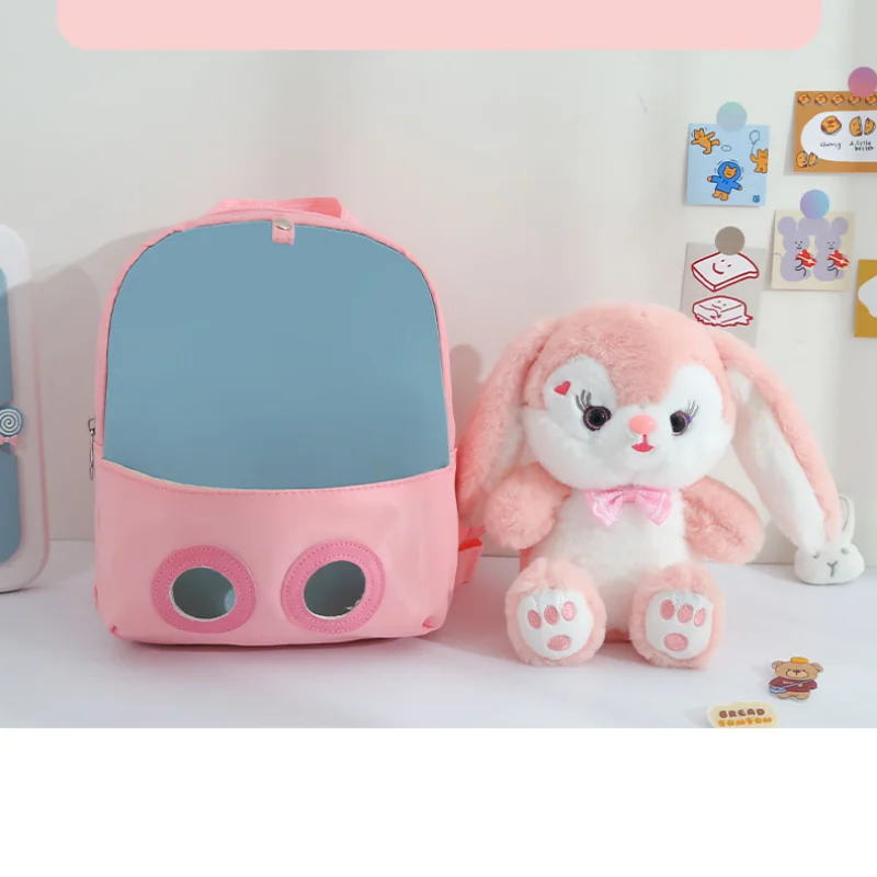 Sac à dos personnalisé pour enfants, sac à dos personnalisé pour filles, sac en peluche avec votre nom personnalisé, poupée douce lapin