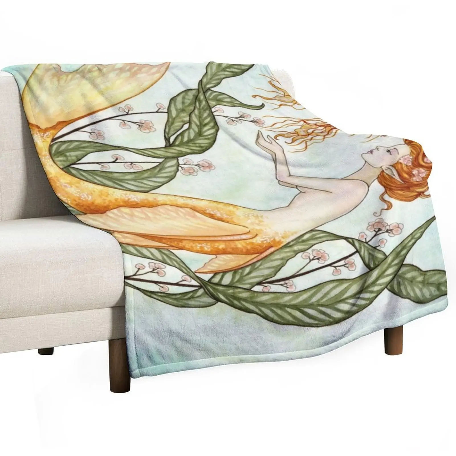 Jellyfish Charmer Throw Blanket Stuffeds Picnic Blankets