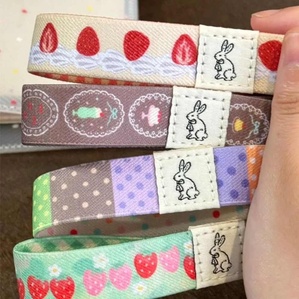 Practical Notebook Elastic Band Checkered Polka Dot Double-Sided Strap Keeps Flat Minimalist Elastic Strap for A6/M5/A7 Journals
