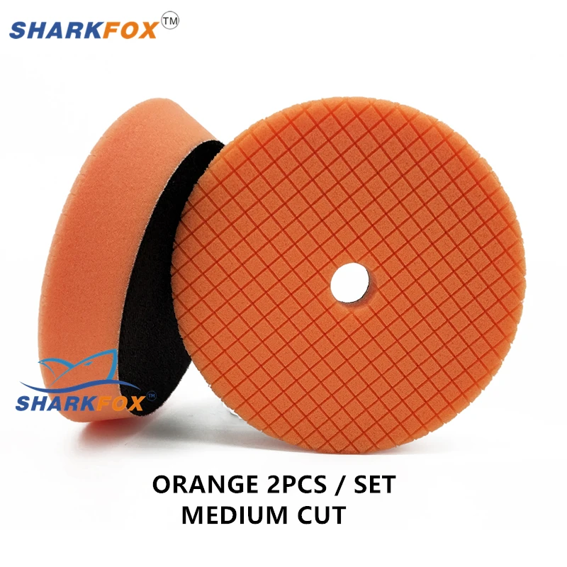Sharkfox 3/5/6 inch (80mm/125mm/150mm) Auto Spons Polijstschijven Buffing Pads Kit Voor Auto Polijstmachine Buffer