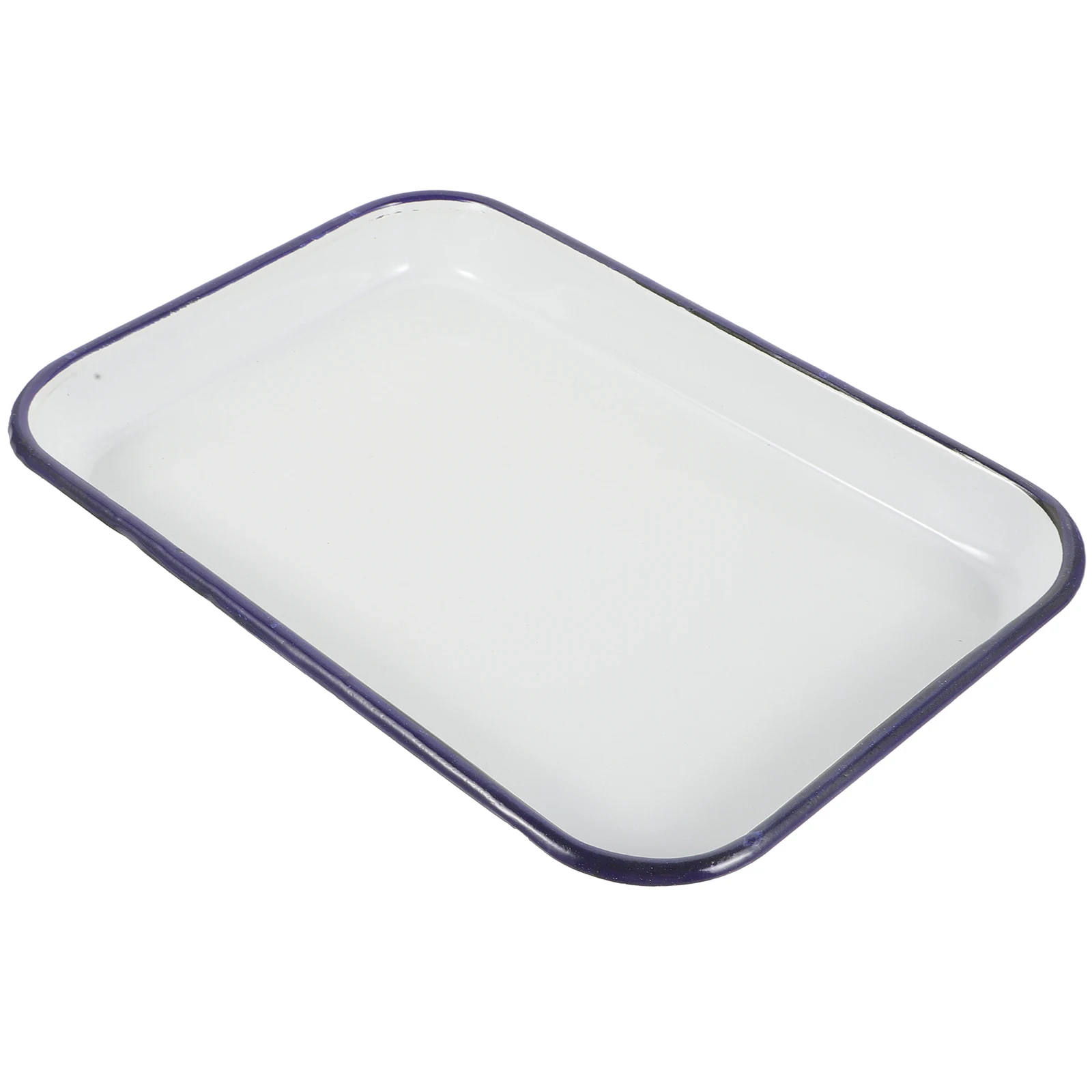 

Enamel Square Plate Platter Cooking Tin Nonstick Baking Pan Oven Pancake Pans for Trays Bake Serving Dish
