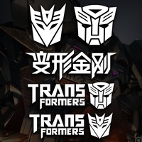 Transformers Animation Reflective Car Stickers Autobots Motorcycle Scooter Auto Body Window Windshield Fuel Tank Bumper Decals