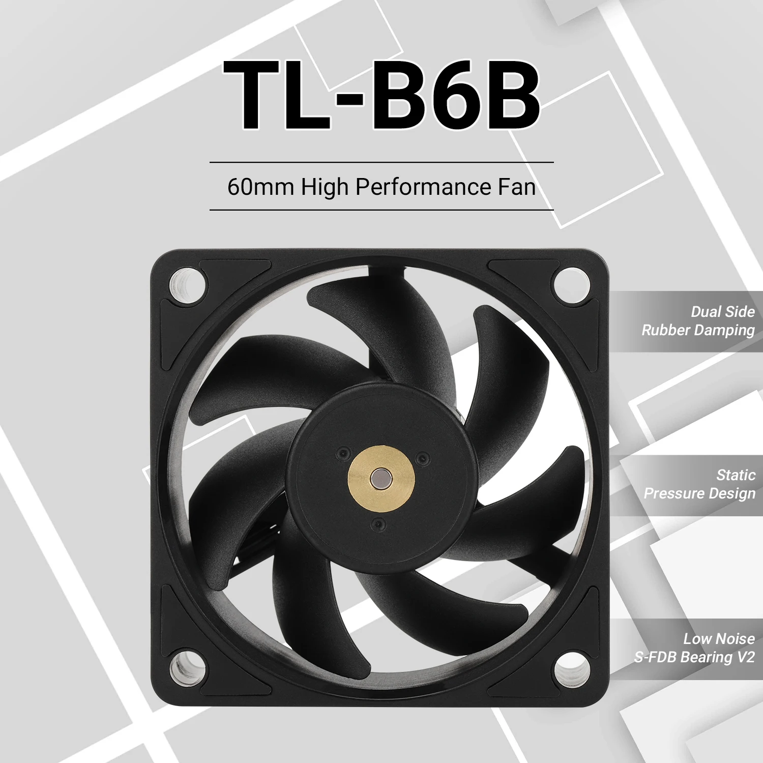

Вентиляторы для корпуса Thermalright 60 мм TL-B6B/B6W Вентиляторы охлаждения процессора