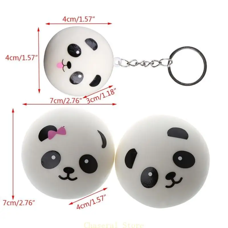 Realistic Panda Stress Relief Toy - close-up view