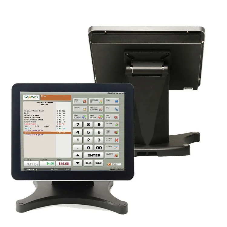 15 Inch Tablet POS All In One Touch Cash Register With Touch Screen POS Computer Machine