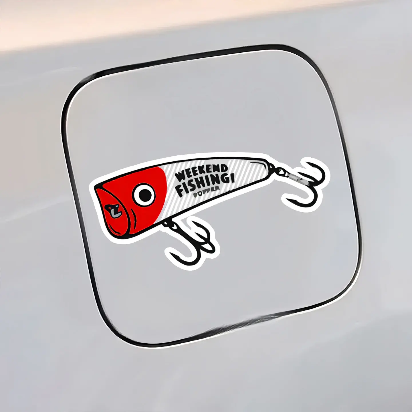 Bounce Lure Weekend Fishing Waterproof Vinyl Stickers For Car Fuel Cap Bumper Boat Decor