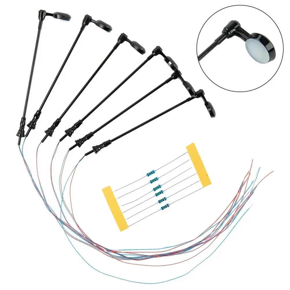 6/12 حزمة كول الأبيض OO مقياس أضواء منصة محطة العمل / مصابيح بناء ألعاب البناء نموذج الملحقات