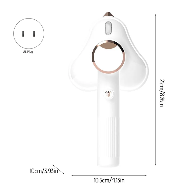 A85I-Mini máquina de planchar portátil - 180 ° Plancha de vapor portátil giratoria, prenda de viaje plegable para ropa de tela