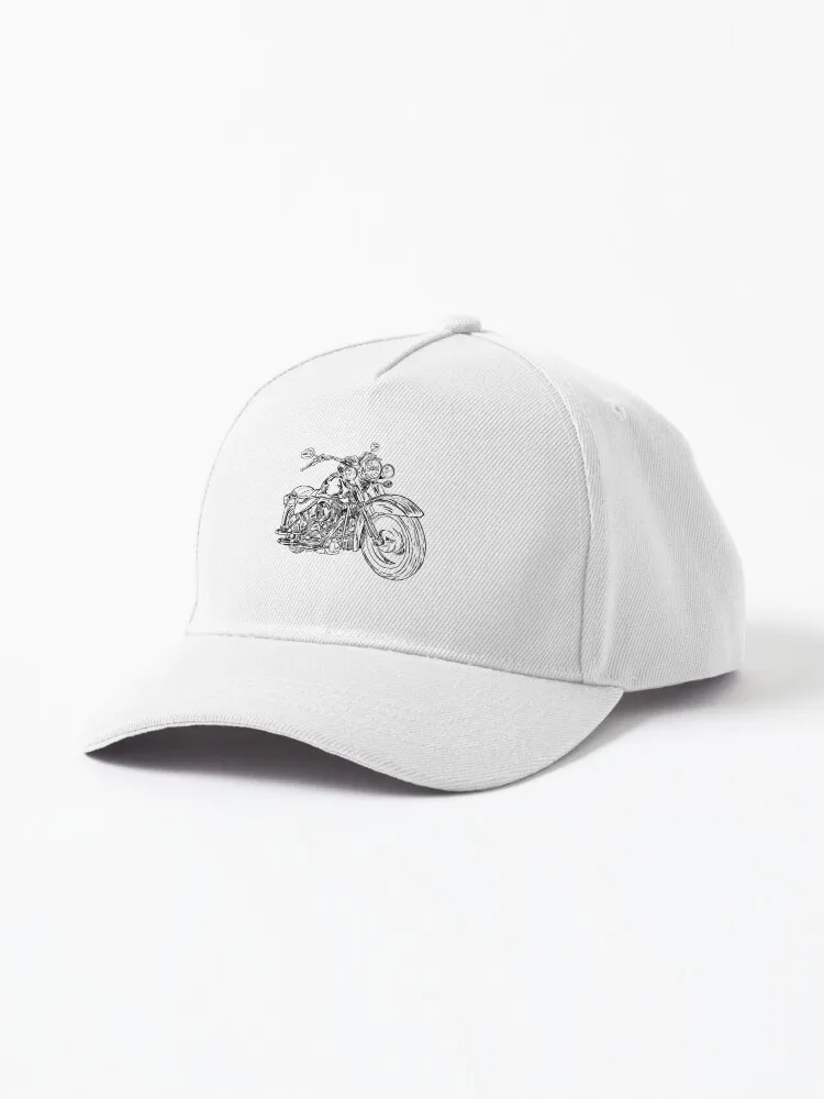 

Hand Drawn Motorcycle Cap Casual Retro Unisex Hats
