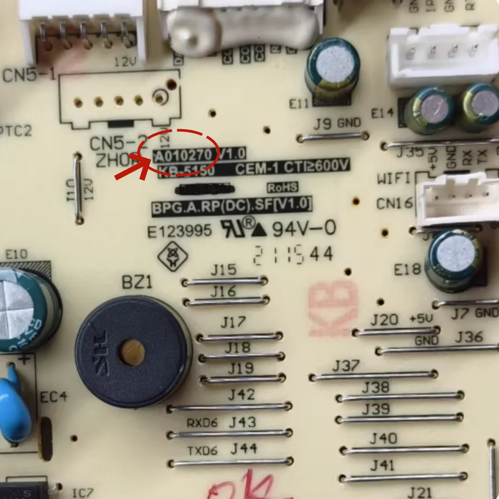 

Плата управления для внутреннего блока кондиционера TCL A010270, основная плата управления 31101-001310_ A (материнская плата)