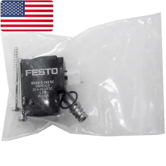 

NEW FESTO MSEB-3-24V DC 389614 Solenoid Valve Coil - US Stock