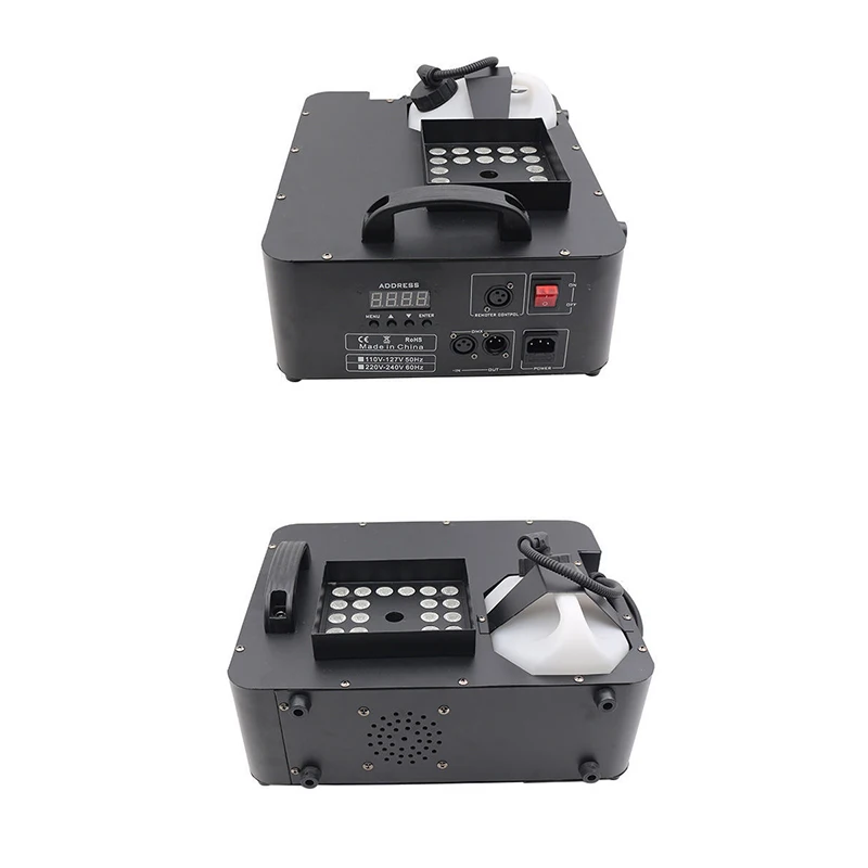 1500W LED Colorful Fog Machine Vertical Fog Machine 24x9W Stage Equipment Professional Fog Machine 1