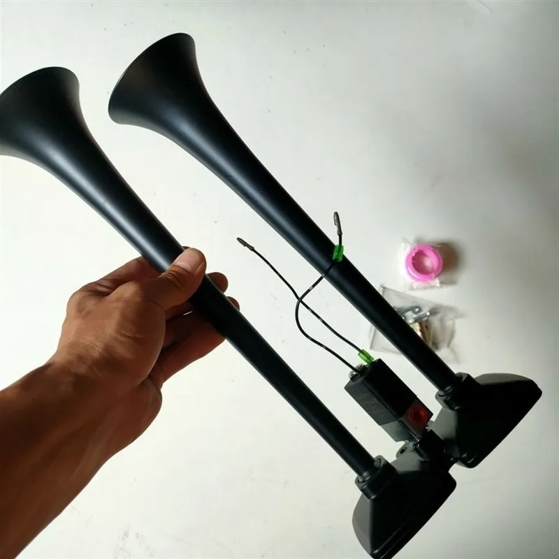 Hadley Air Horn 24V Truck 12V Steam Truck Bus Modified Electronic Control Super Volume High Bass Flute