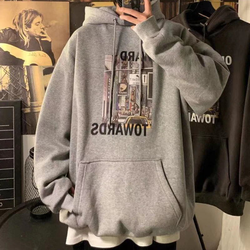 Men's Clothing Anime Hoodies Printing Sweatshirts For Man Hooded Manga Harajuku Fashion No Brand Aesthetic Elegant Classy Offers