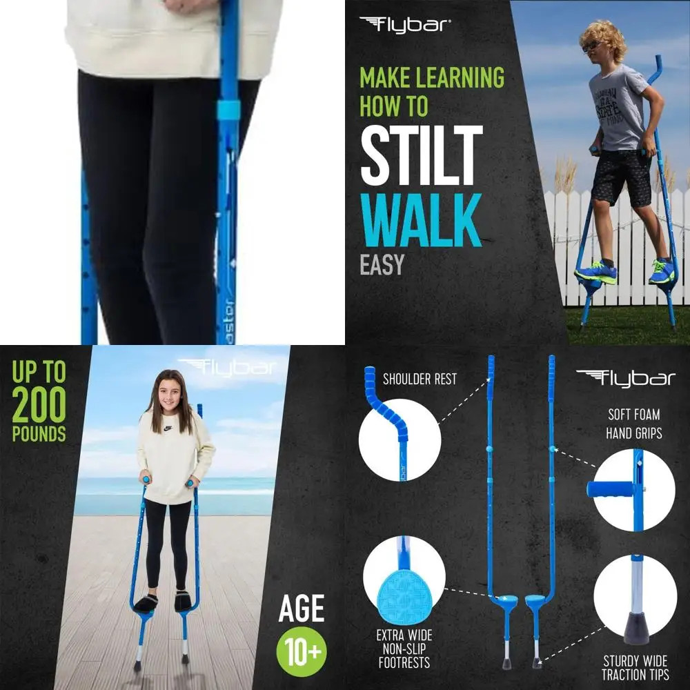 

Ходули Master Walking (большие), регулируемая высота — для детей от 10 лет и до 200 фунтов.