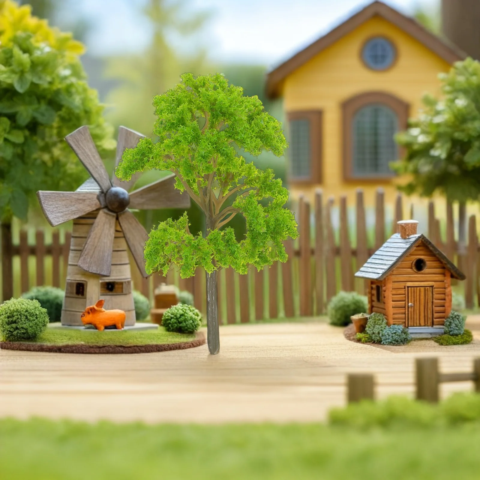 20Pcs Miniature Landscape Trees Artificial Small Tree Models for DIY Craft Micro Sand Table Scene Decoration Home Office Desk