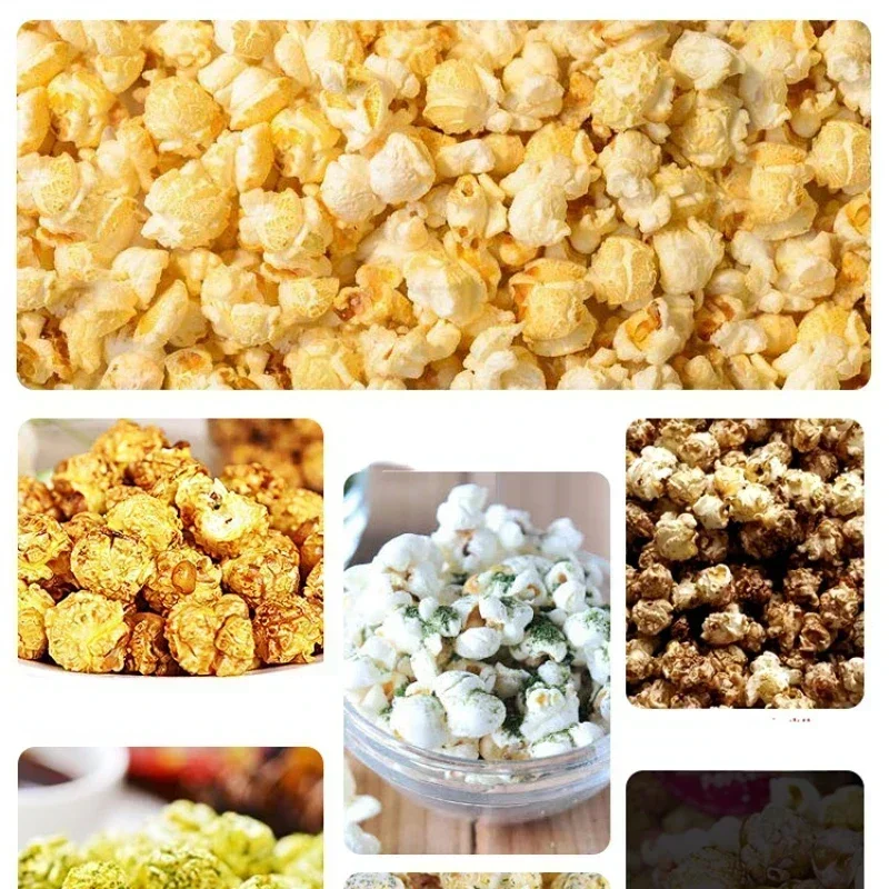 Popcorn Machine - Automatic. All-Metal. Spherical. Electric. Theater Leisure Snack Equipment Food Processor Food Truck Palomitas