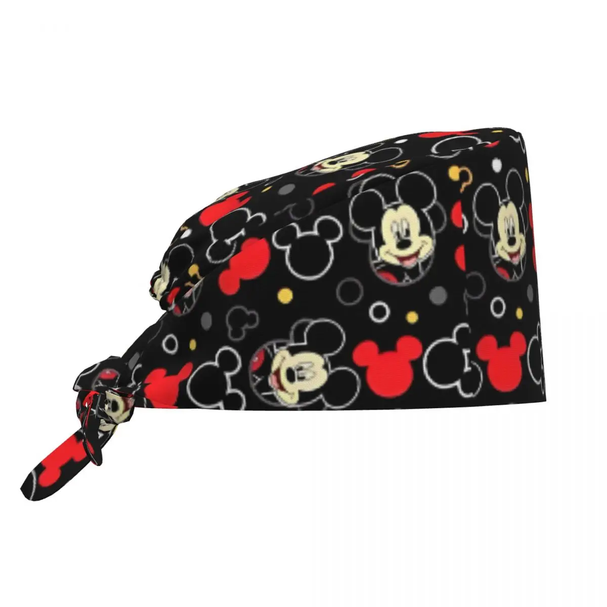 

Mickey Mouse Scrub Cap Retro Cartoon Operator Nursing Surgical Cap Unisex Pet Grooming Nursing Work Caps Hat