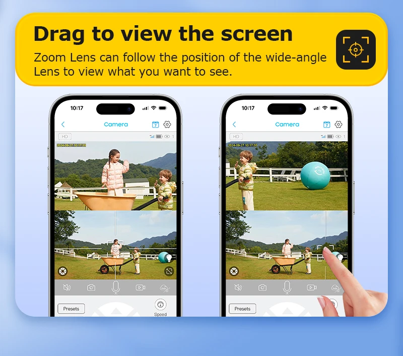 INQMEGA 50X Zoom 12MP Solar Outdoor Monitoring Camera, Supporting WIFI/4G PIR Human Detection, Color Night Vision Automatic Alar