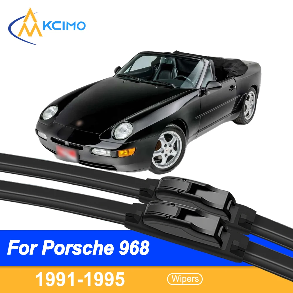 

For Porsche 968 1991–1995 Front Wiper Blades - All Weather Silent Windshield Wiper Accessories 2 Pieces