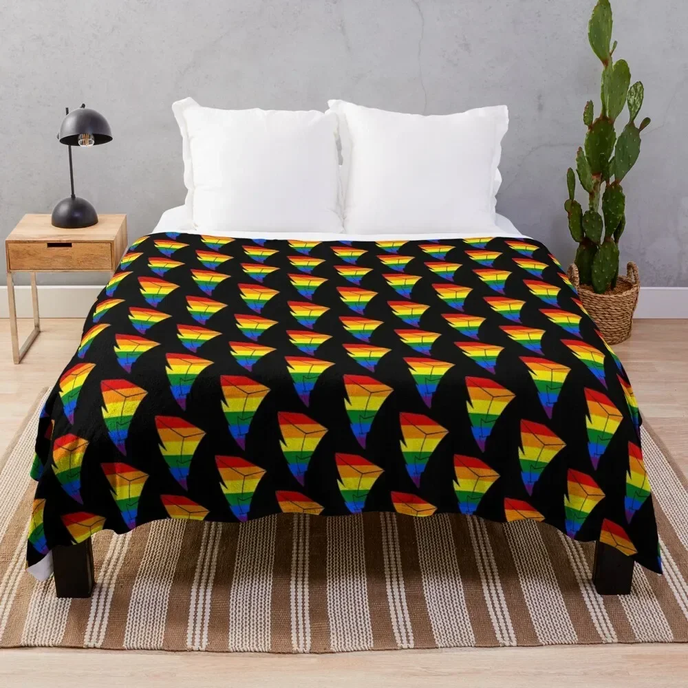 Pride Power Lightning Bolt Throw Blanket Soft Flannels Sofa Quilt Blankets