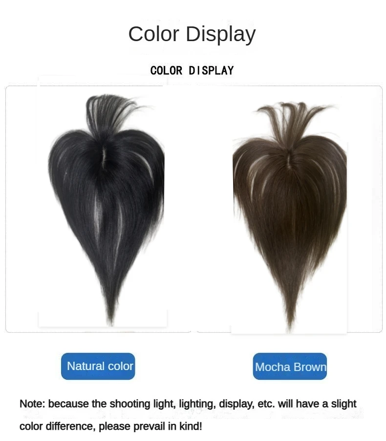 T-part Slik Lace Human Hair Toppers for Women Clip-In Topper with 3D Air Bangs Fringe Hairpieces for Women Thinning Hair Loss