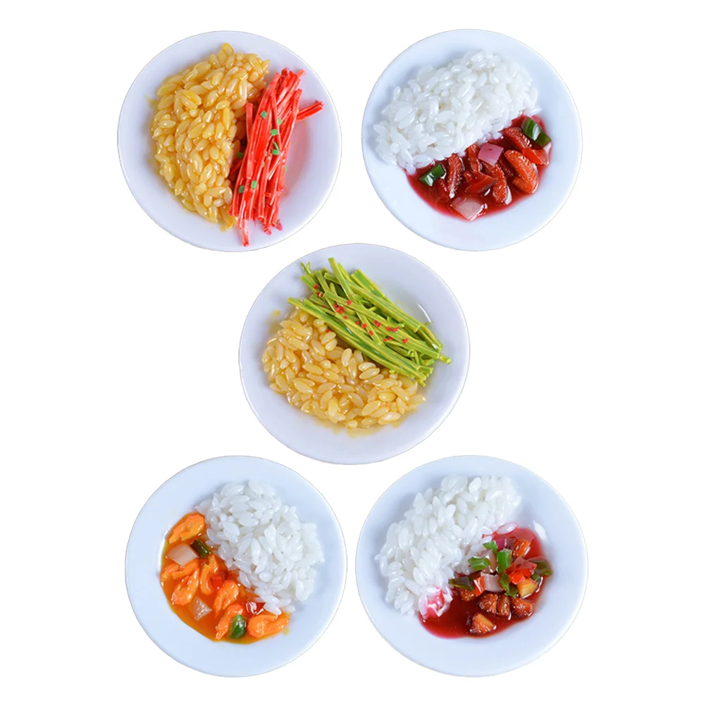 5pcs Fake Food Model Pretend Play Food Toy Lifelike Food Model Tabletop Pretend Food Model food toys toy food for kids kitchen