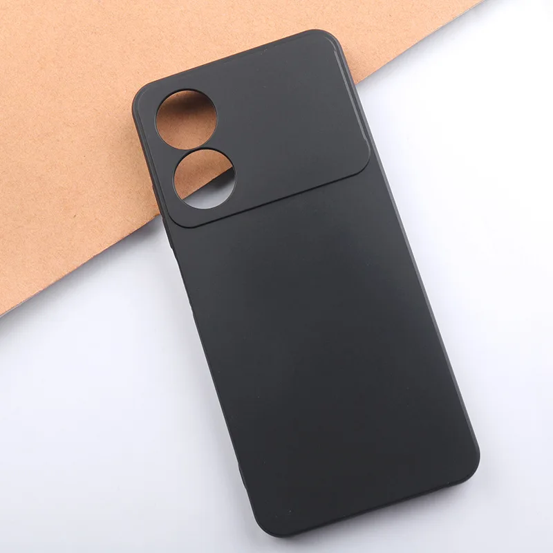 Black Soft Silicone Funda for ZTE Blade A34 Case 6.6 Inch Soft TPU Good Quality Coque For ZTE Blade A34 Cover