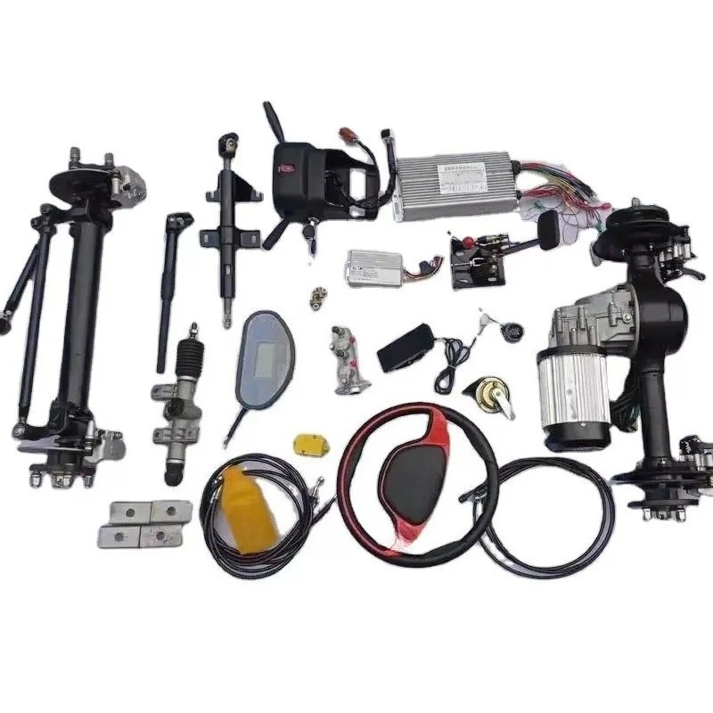 Customizable electric tricycle components: DC motor and axle