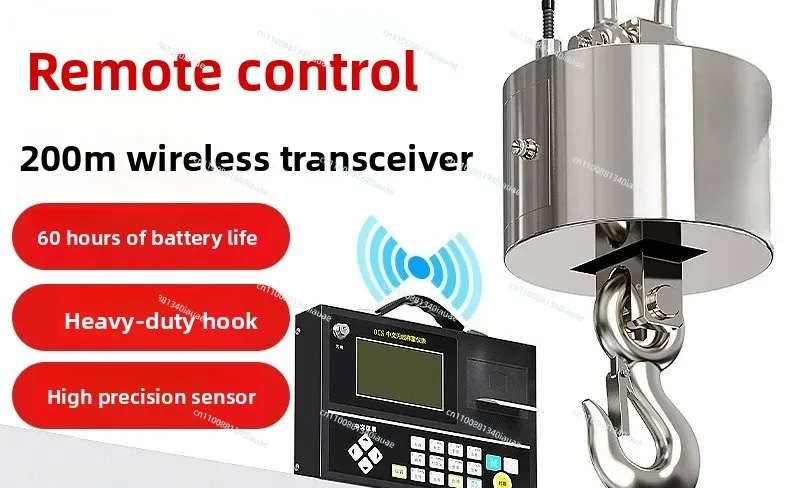 Remote Electronic Crane Scale High Precision Hook Scale 3t Tons 5 Tons 10/20 Tons Driving Crane Scale
