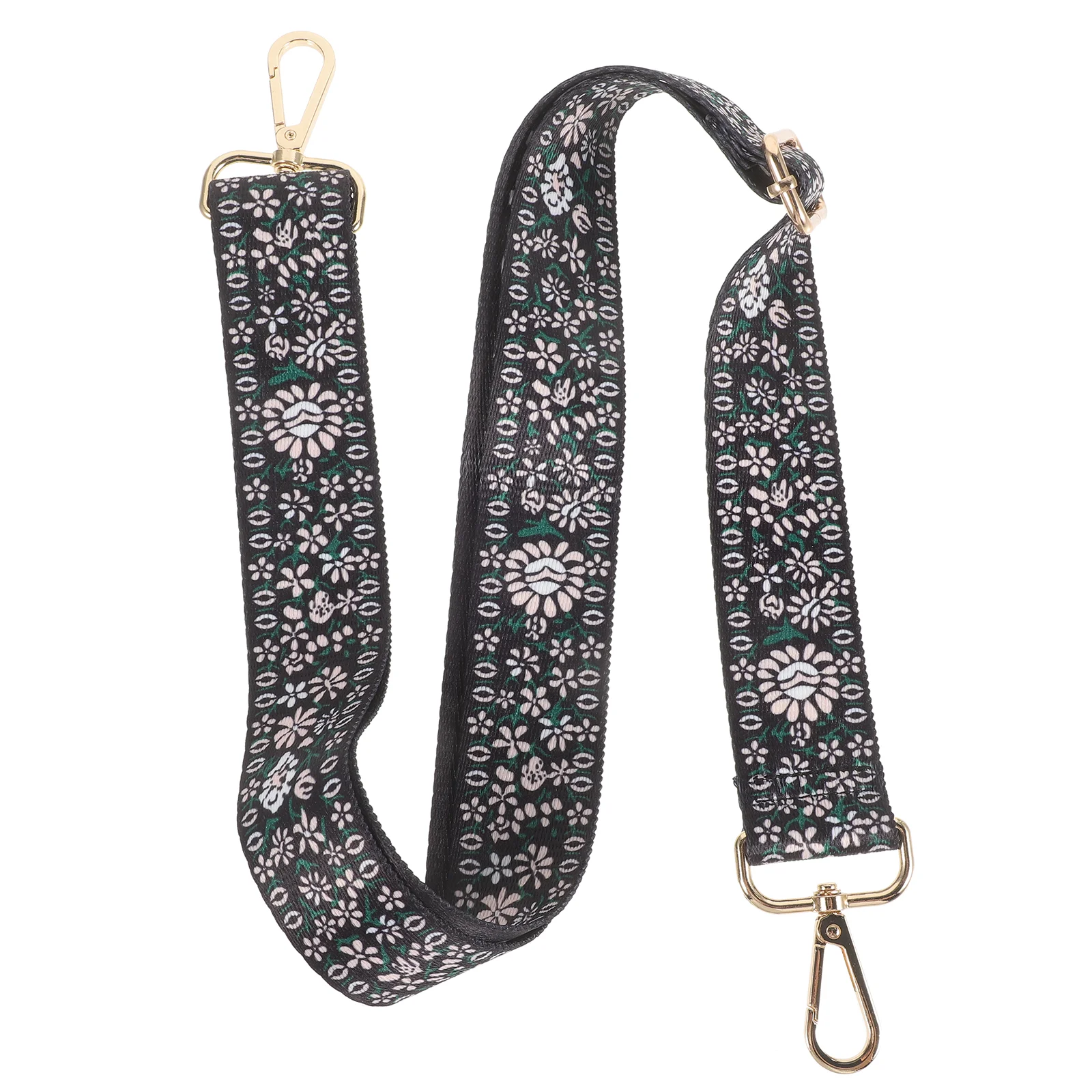 

Floral Pattern Banjo Strap Vintage Belt Printed Guitar Bass Acoustic Accessories Supply Polyester Retro