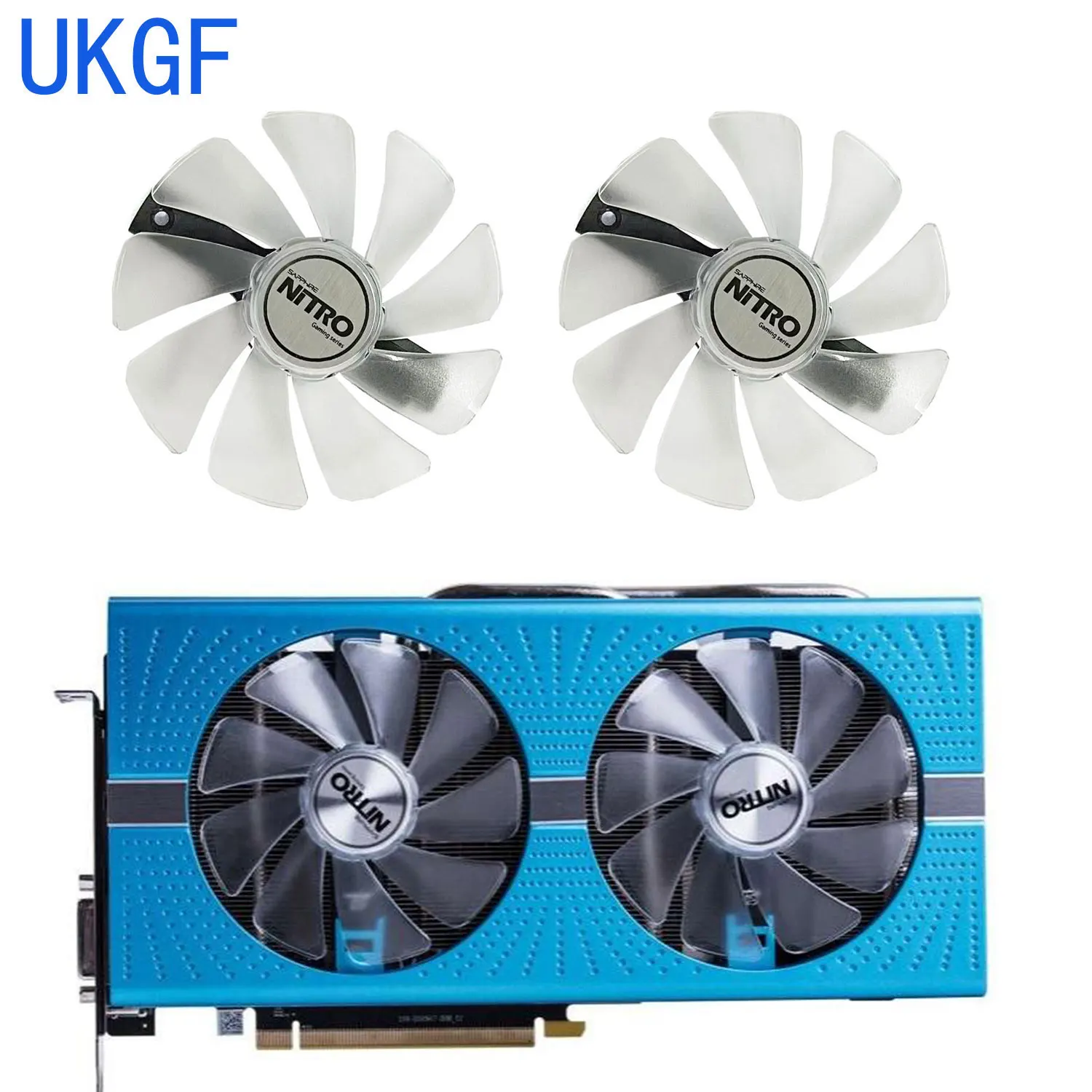 

FD10015M12D CF1015H12D RX 590 580 480 470 570 GPU Cooler Fan For Sapphire RX470 RX590 RX580 RX480 RX570 NITRO SpecialEdition Fan