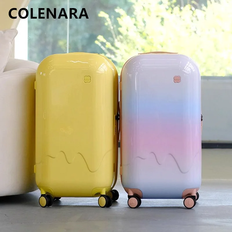 

COLENARA Zipper Suitcase 20 Inch Boarding Box 24"26"28" Large Capacity Trolley Case PC Password Box Universal Wheel Luggage