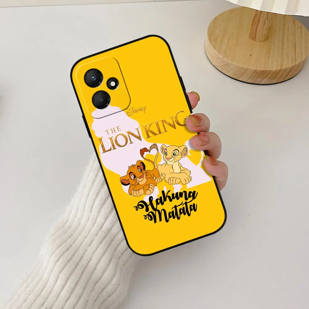 Disney The Lion King Hakuna Matata Phone Case For Infinix HOT 50 30 30I 20 20S 20I 12 11S 11 10 10S 10I 9 Play Black Soft Cover