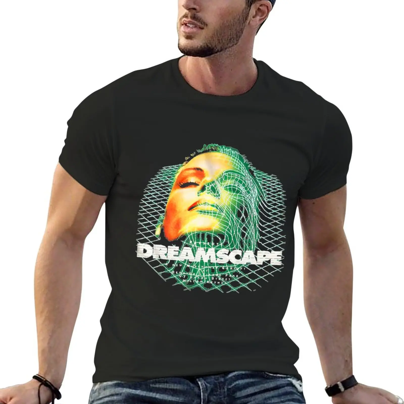 

New Dreamscape Raver Old School Rave T-Shirt summer top anime clothes shirts graphic tees mens big and tall t shirts