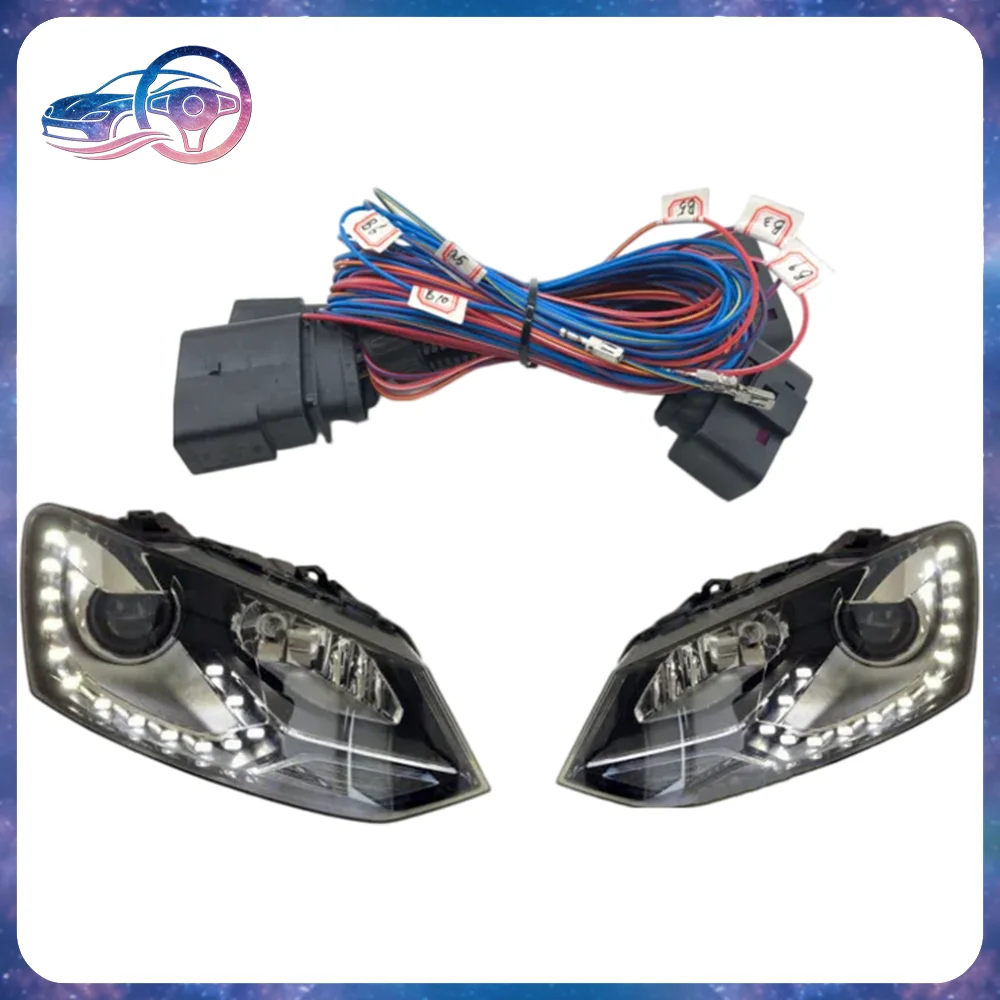HID Xenon Headlight Wiring Harness For Volkswagen VW Polo 6R Halogen to HID Conversion Kit 10 to 14 Pin Adapter Cable Connector - view 5